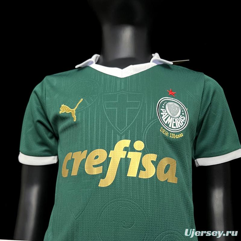 24/25 Kids Palmeiras Home Jersey