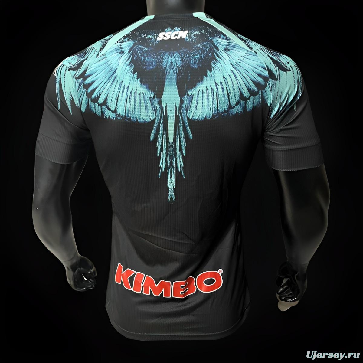 Player Version 20/21 Kappa X Marcelo Burlon Napoli Black Jersey