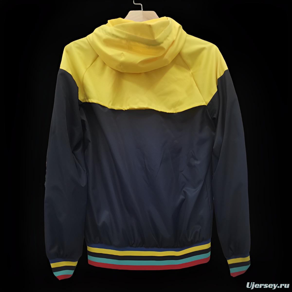 23/24 Barcelona Yellow/Black Windbreaker