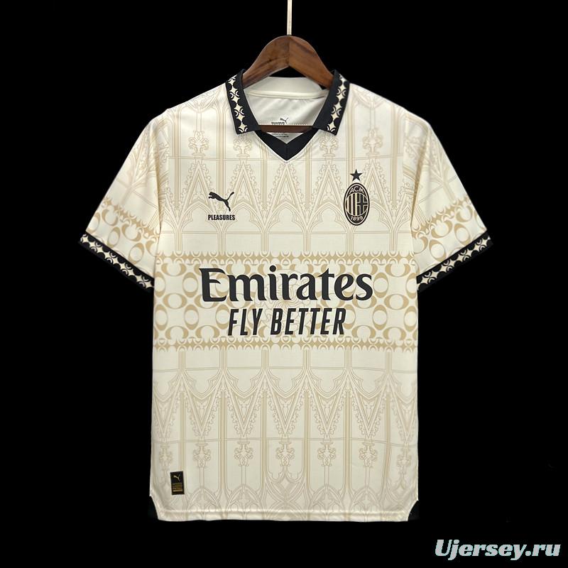 Retro 23/24 AC Milan Forth White Jersey