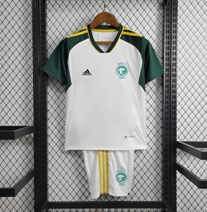 2024 Kids Saudi Arabia Away White Jersey