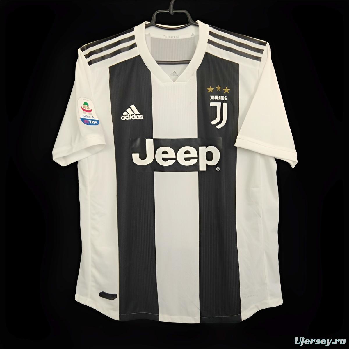 Player Version Retro 18/19 Juventus Home Jersey