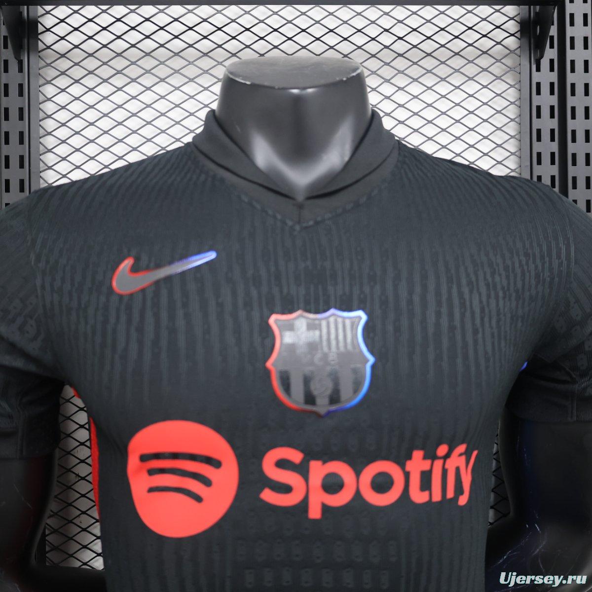 Player Version 24/25 Barcelona Away Black Jersey