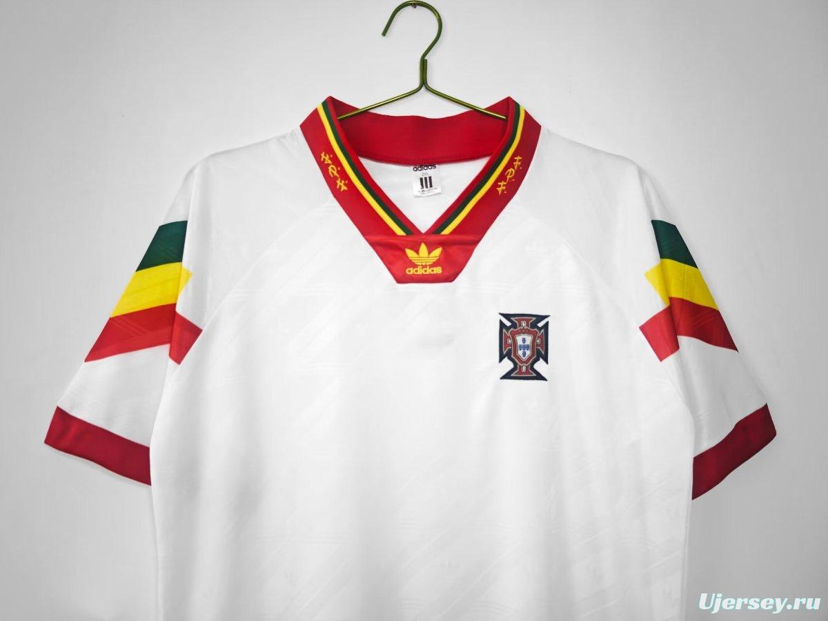 Retro 92/94 Portugal Away White Jersey