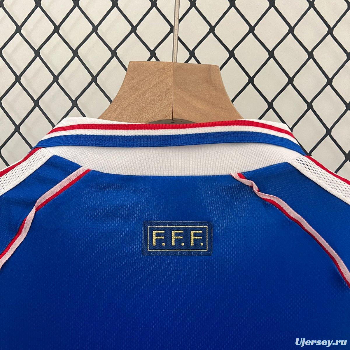 Retro 1998 Kids France Home Jersey