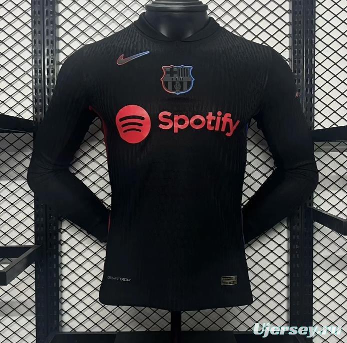 Player Version 24/25 Barcelona Away Long Sleeve Jersey