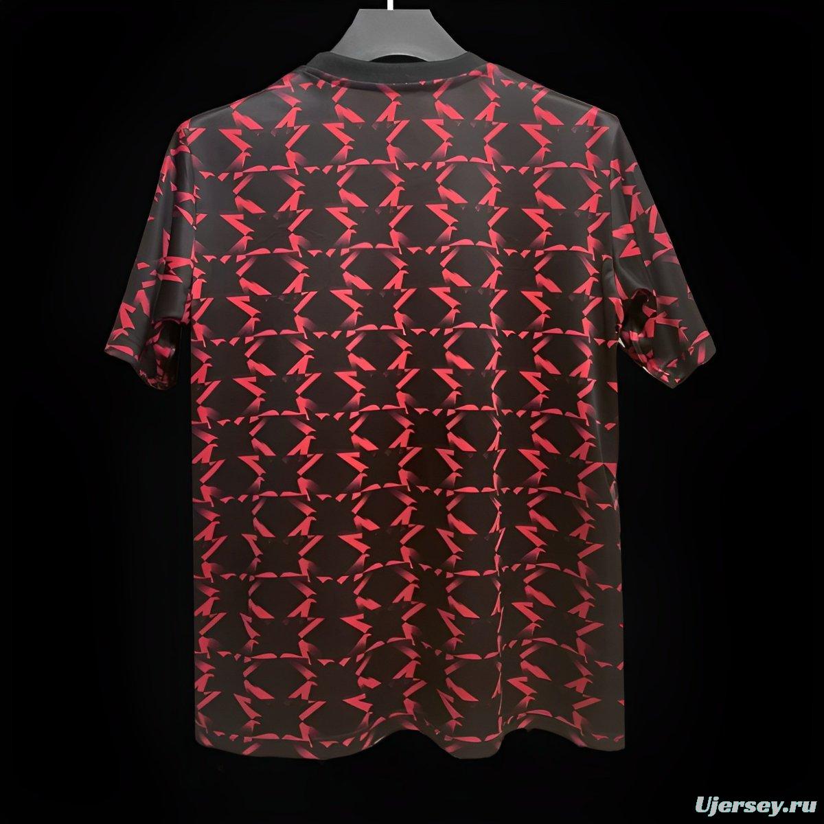 24/25 Manchester United M pattern Red/Black Pre-Match Jersey