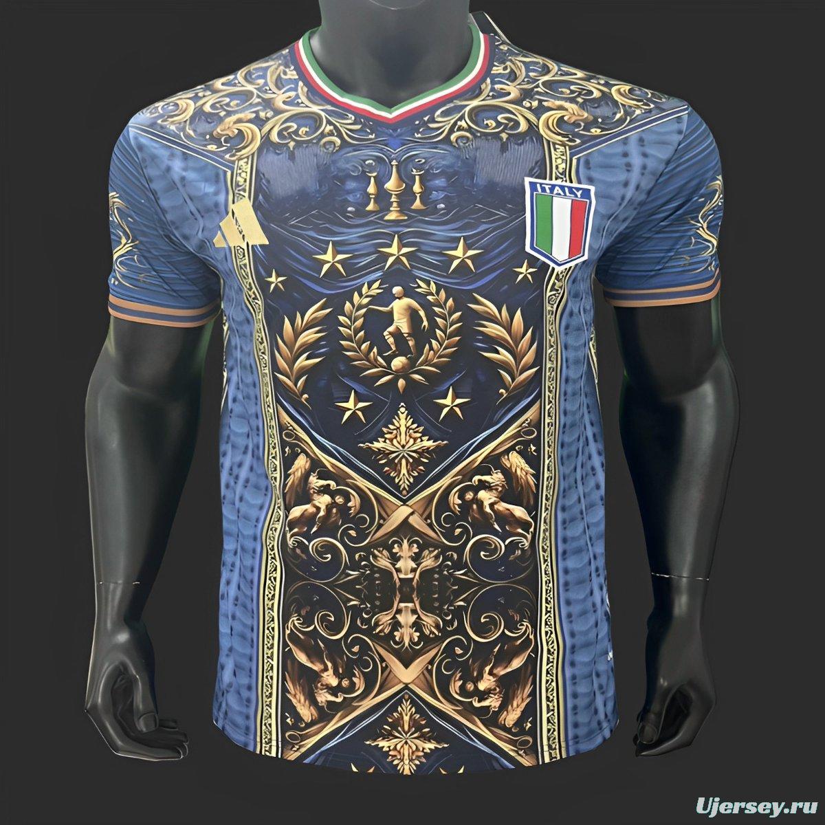 2024 Italy Navy Special Pre-Match Jersey