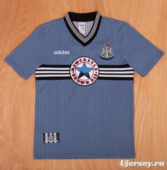 Retro 95/96 Newcastle United Away Grey Jersey