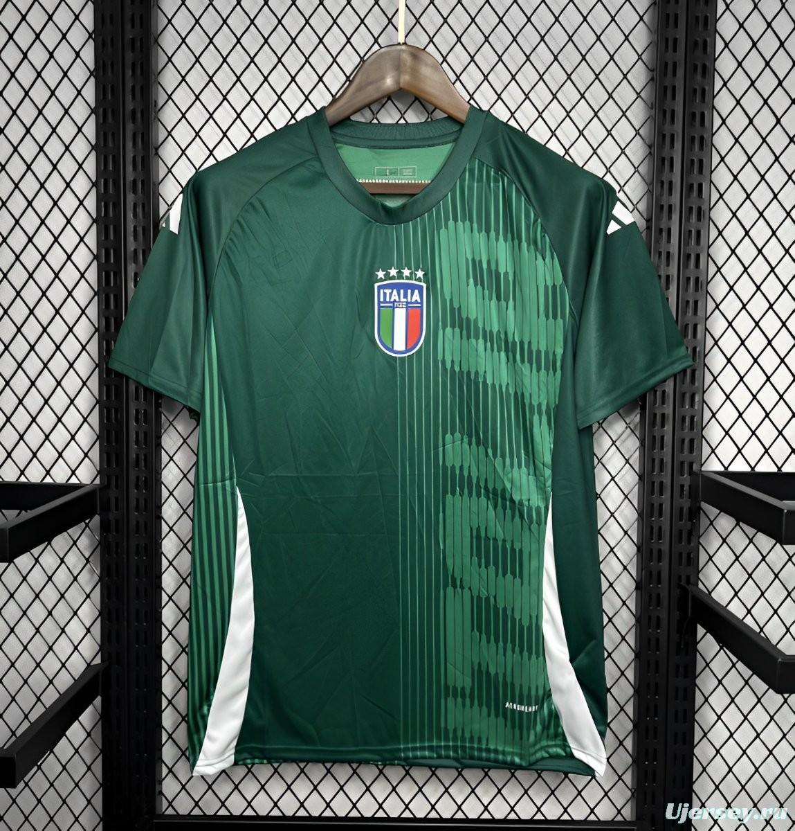 2024 Italy Pre-Match Green Jersey