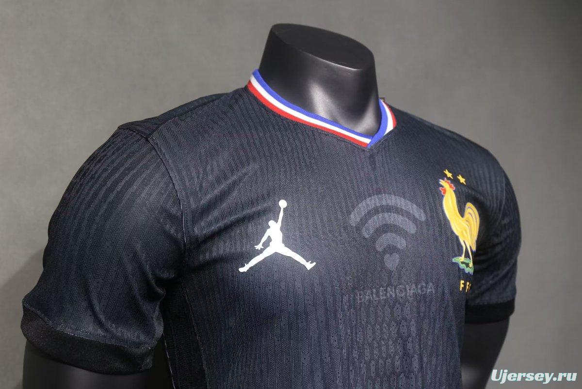 Player Version 2024 France x Balenciaga Navy Special Jersey