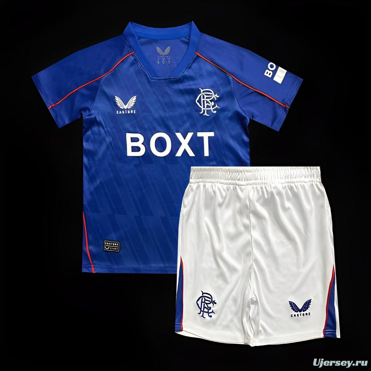 24/25 Kids Glasgow Rangers Home Jersey