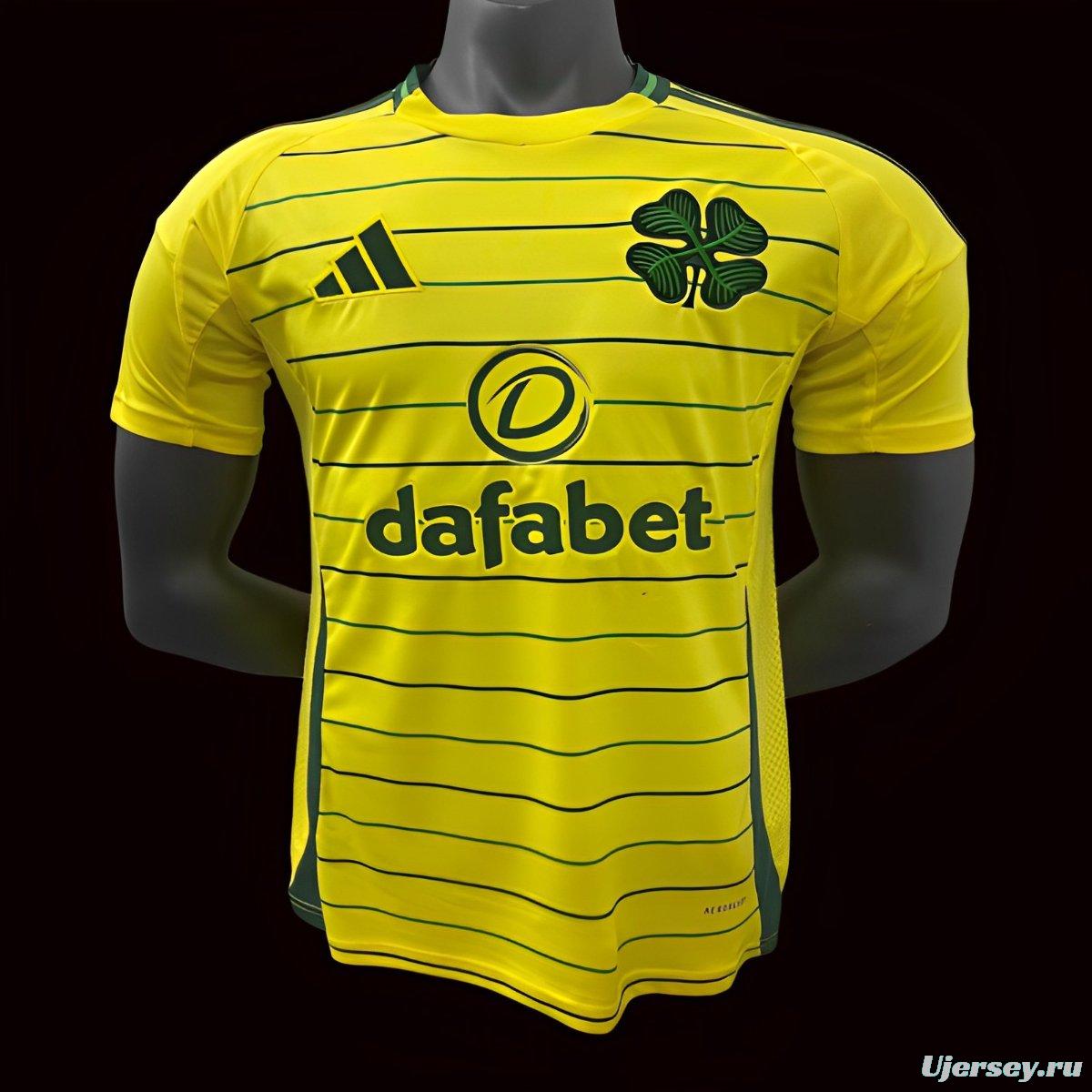 24/25 Celtic Away Yellow Jersey