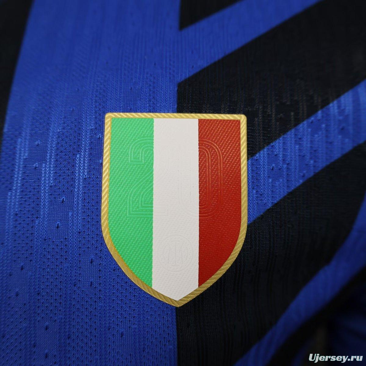 Player Version 24/25 Intern Milan Home Jersey With Scudetto Patch