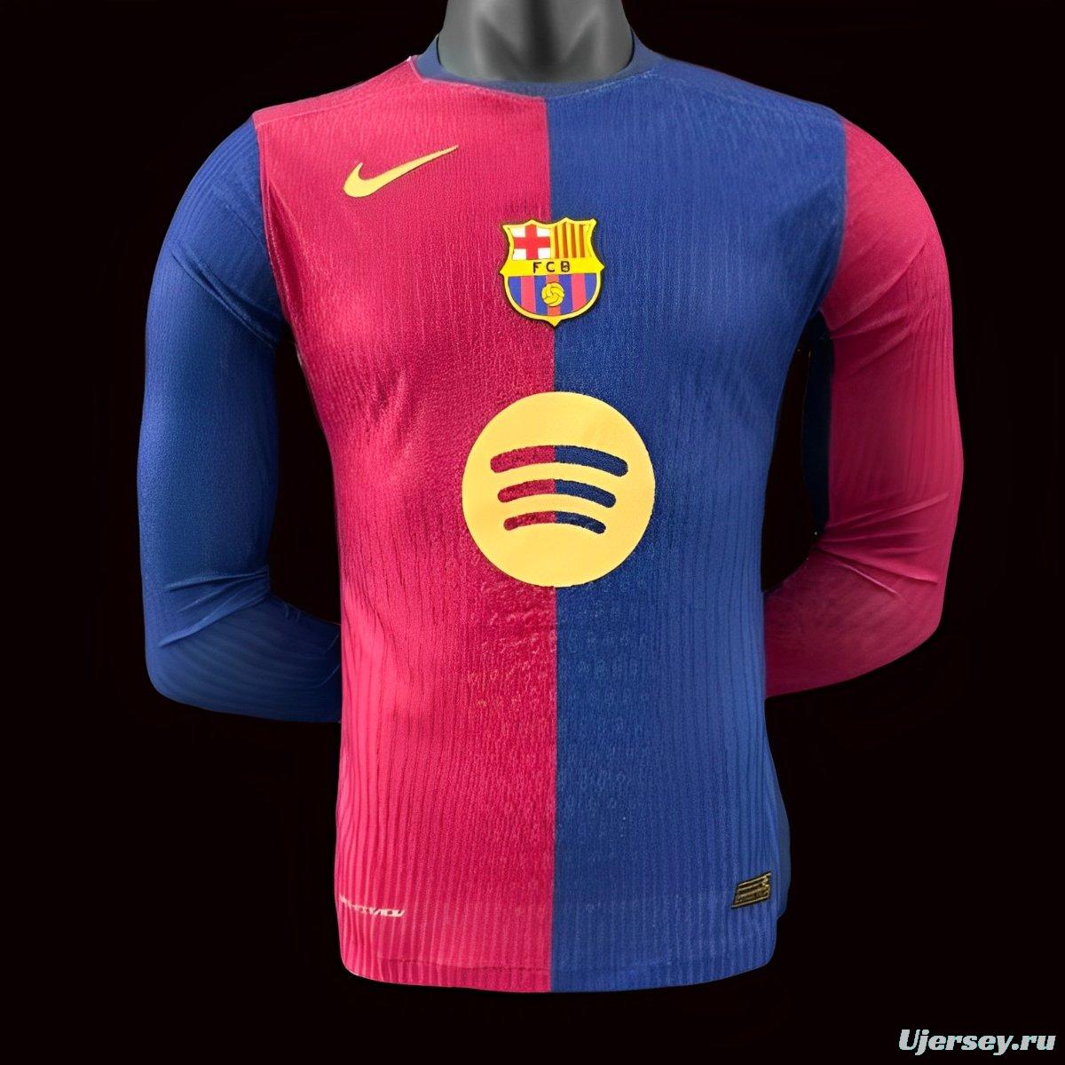 Player Version 24/25 Barcelona Home 125th Anniversary Jersey