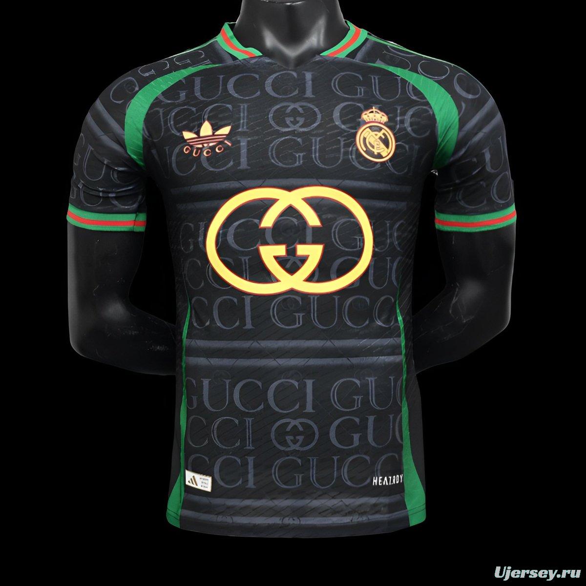 Player Version 24/25 Real Madrid x GUCCI Black Special Jersey