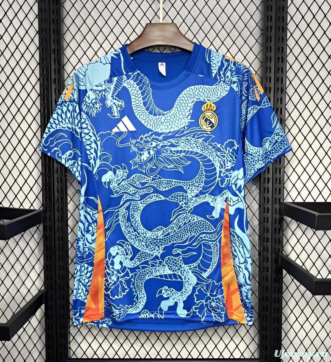 2024/25 Real Madrid Blue Dragon Special Edition Jersey