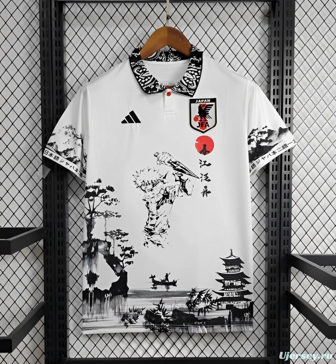 2024 Japan Naruto Uzumaki White Special Jersey