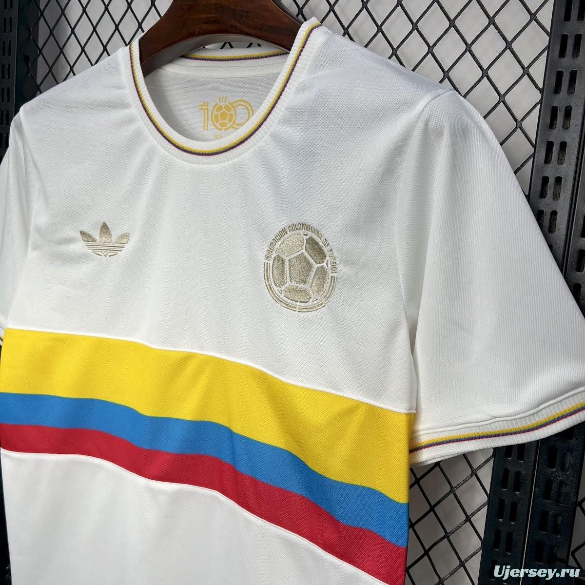 2024 Colombia White 100Th Anniversary Jersey