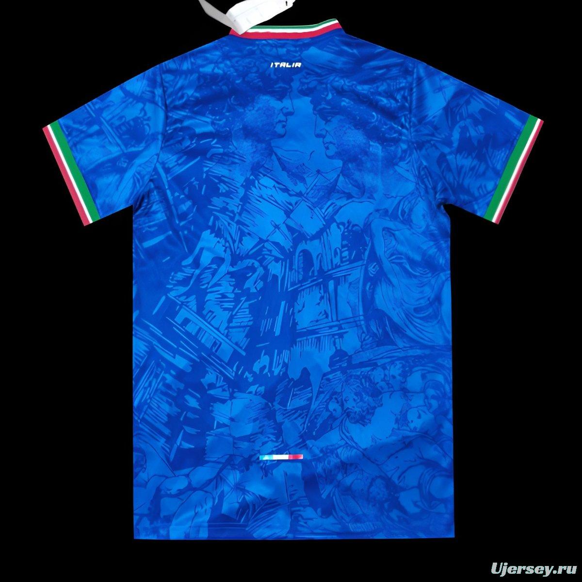 2024 Italy Michelangelo Blue Special Training Jersey