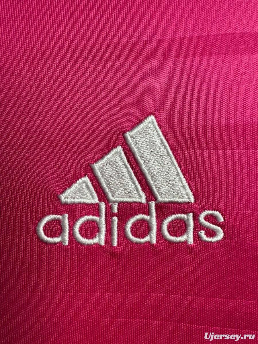 Retro 14/15 Real Madrid Away Pink Long Sleeve Jersey