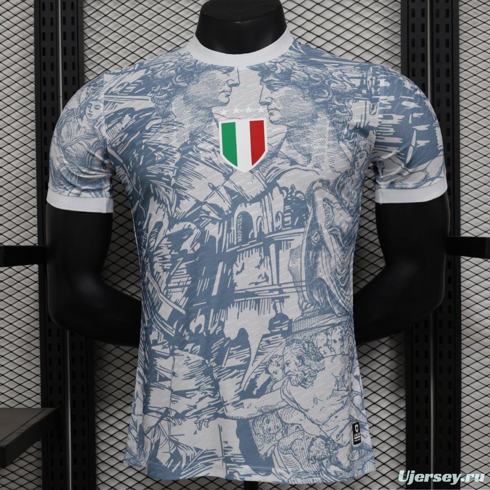 Player Version 2024 Italy Michelangelo White Special Training Jersey