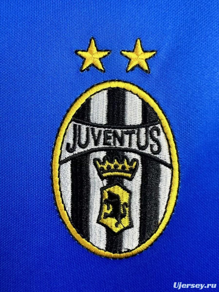 Retro 99/00 Juventus Away Long Sleeve Blue Jersey