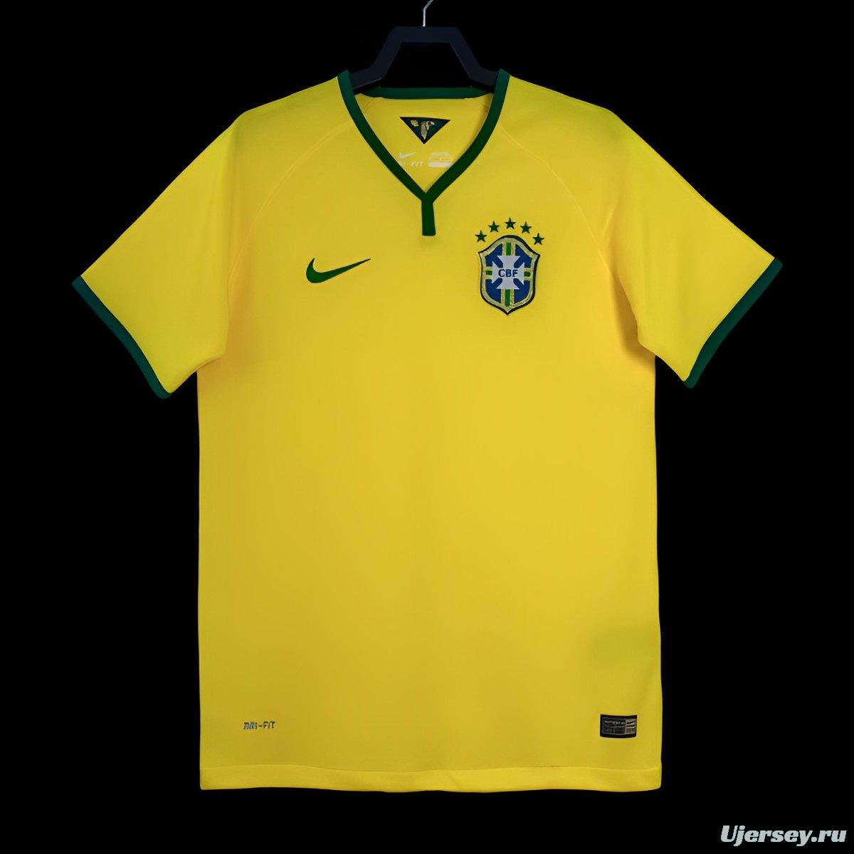 Retro 2014 Brazil Home Jersey