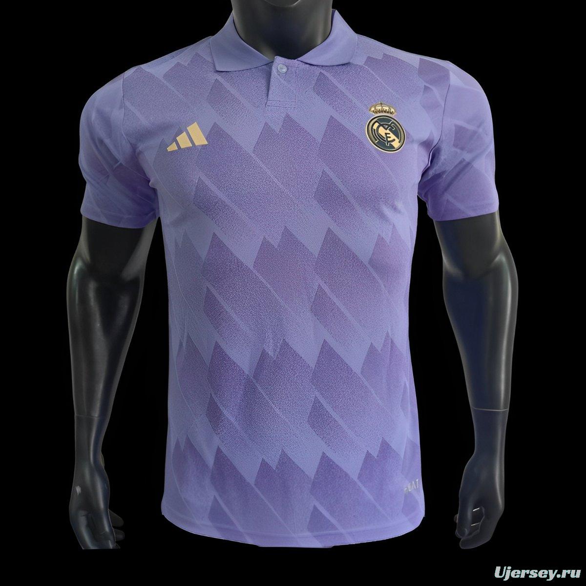 Player Version 24/25 Real Madrid Purple Polo Jersey