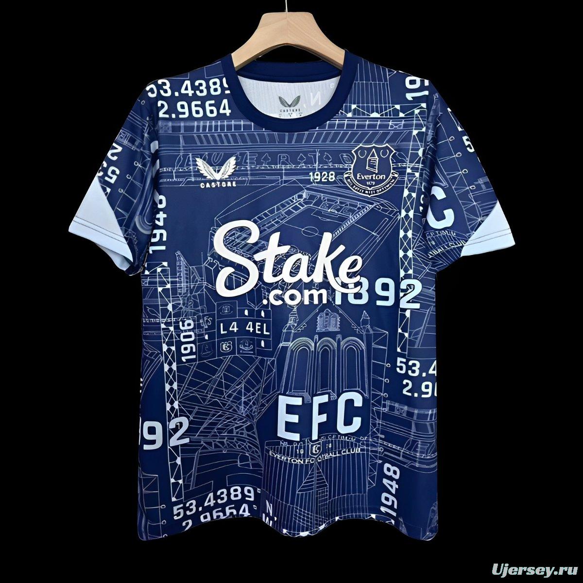 24/25 Everton  Farewell Pre-Match Jersey