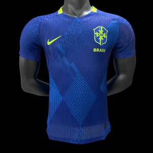 Player Version 2025 Brazil Away Blue Jersey