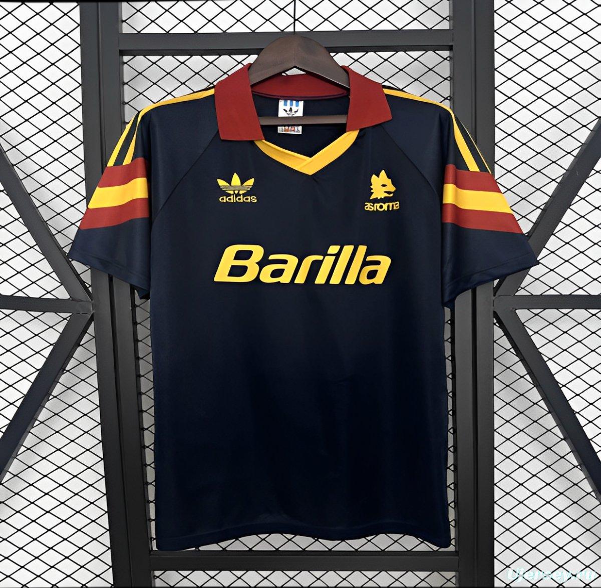 91/92 Retro Roma Away Jersey