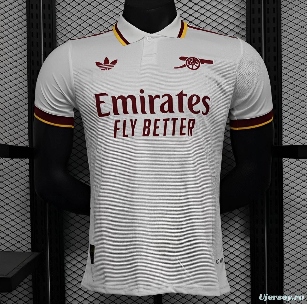 25/26 Player Version Arsenal Special WHITE POLO Jersey