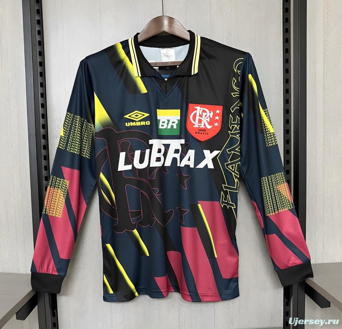 Retro1997/98 Flamengo Black Goalkeeper Long Sleeve Jersey