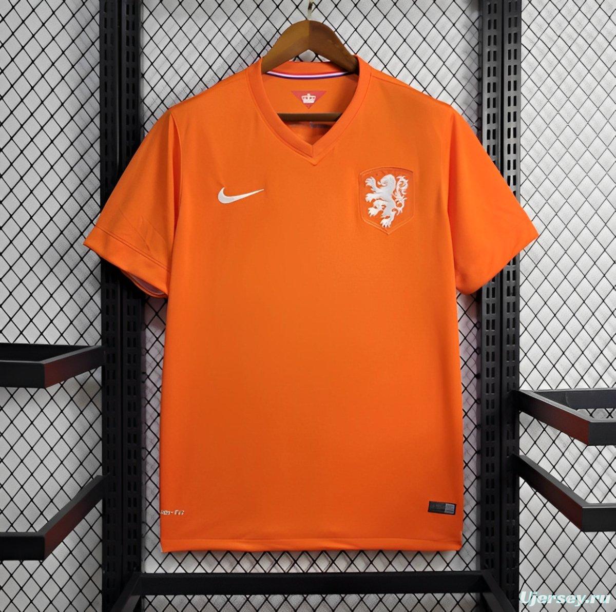 2014 Retro Netherlands Home Jersey