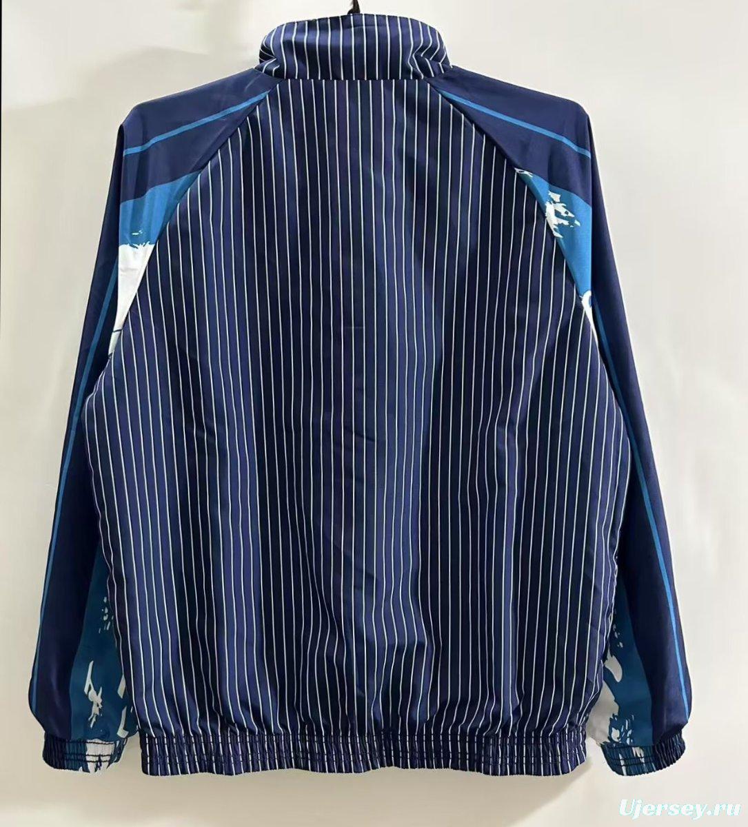 24/25 SS Lazio Navy/Grey Reversible Windbreaker