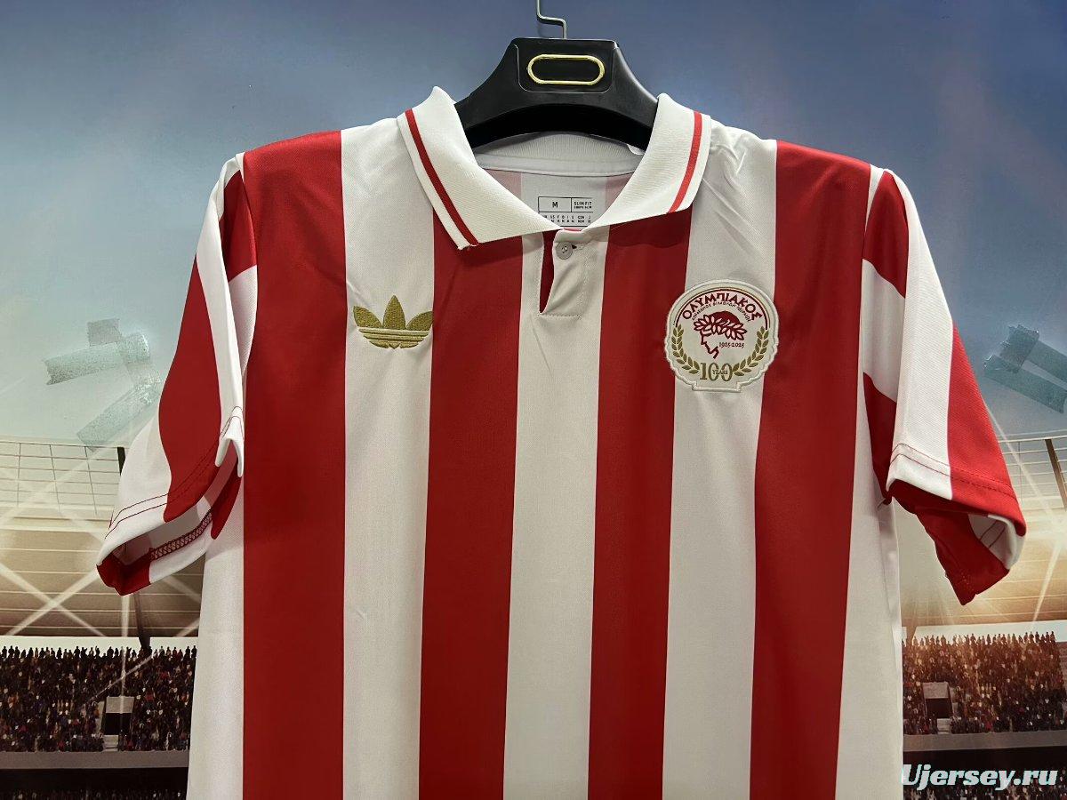 24/25 Olympiacos 100Th  Anniversary Home Jersey