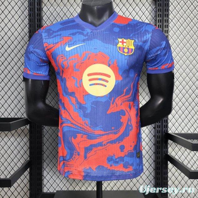 25/26 Player Version Barcelona Blue Flame Special Edition Jersey