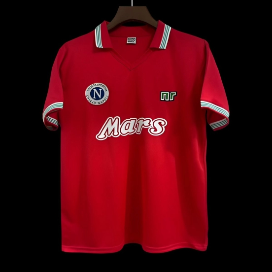Retro 88/89 Napoli Third Red Jersey