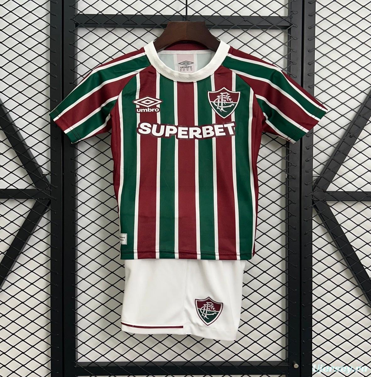 25/26 Kids Fluminense Home Size 16-28 Jersey