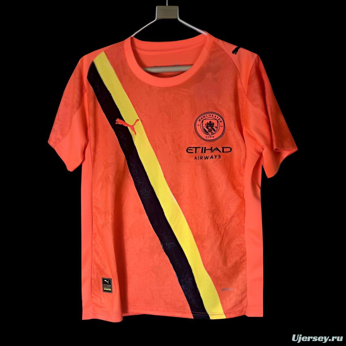 25/26 Manchester City Third Orange Jersey