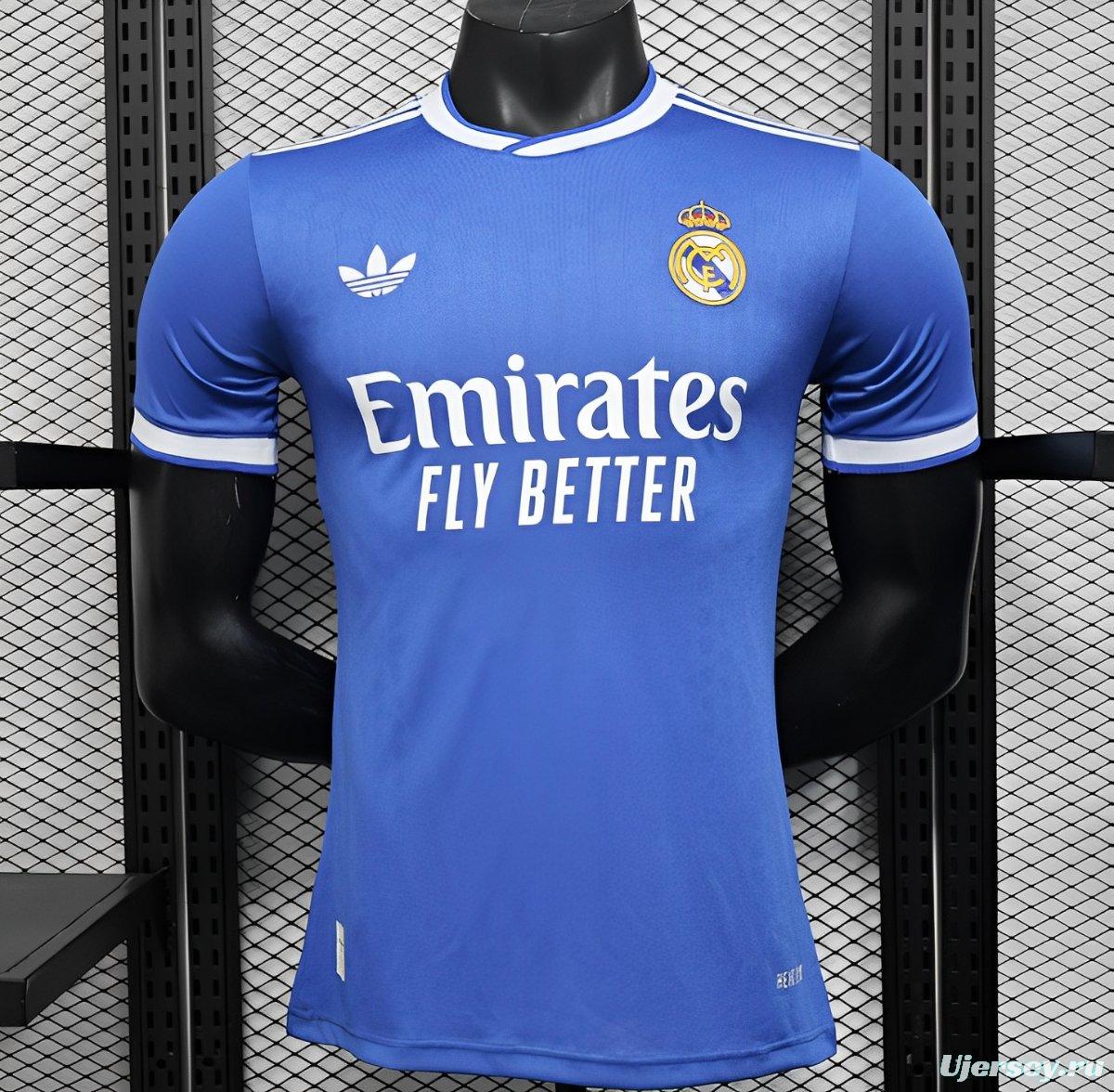 Player Version 25/26 Real Madrid Third Blue Jersey