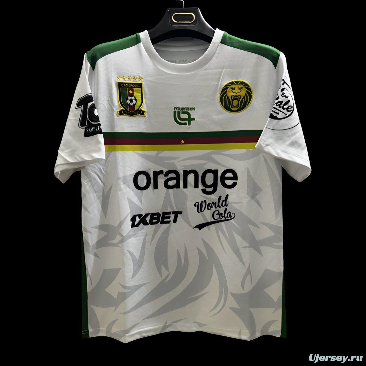 2025 Cameroon White Pre-Match Jersey