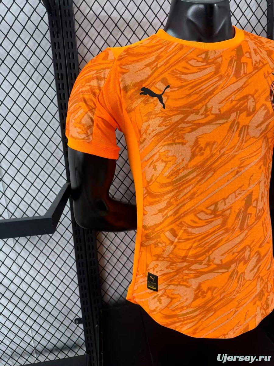 Player Version 25/26 AC Milan Goalkeeper Third Orange Jersey