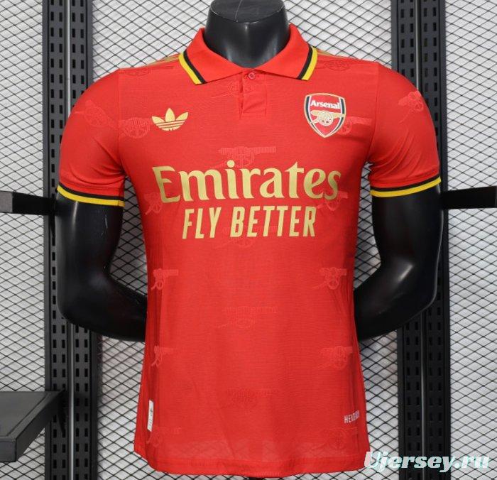 Player Version 25/26 Arsenal Red with Classic Design Jersey