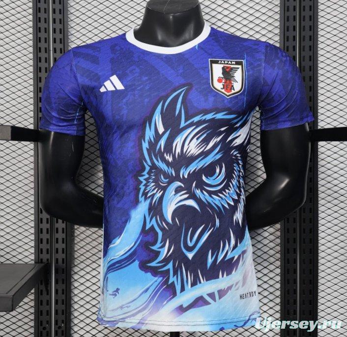 Player Version 2025 Japan Blue Jersey with Owl Design