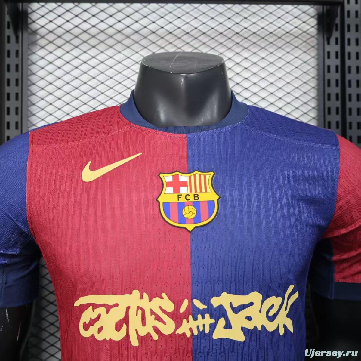 Player Version 24/25 Barcelona x Travis Scott Home Jersey