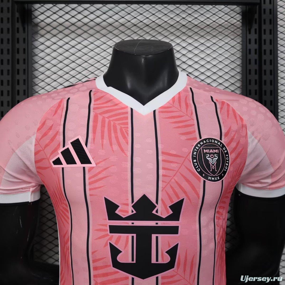 Player Version 25/26 Inter Miami CF Pink with Palm Leaf and Stripes Jersey