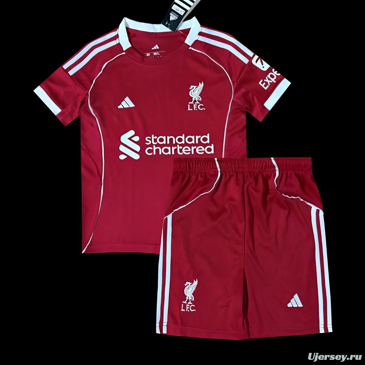 25/26 Kids Liverpool Home Jersey