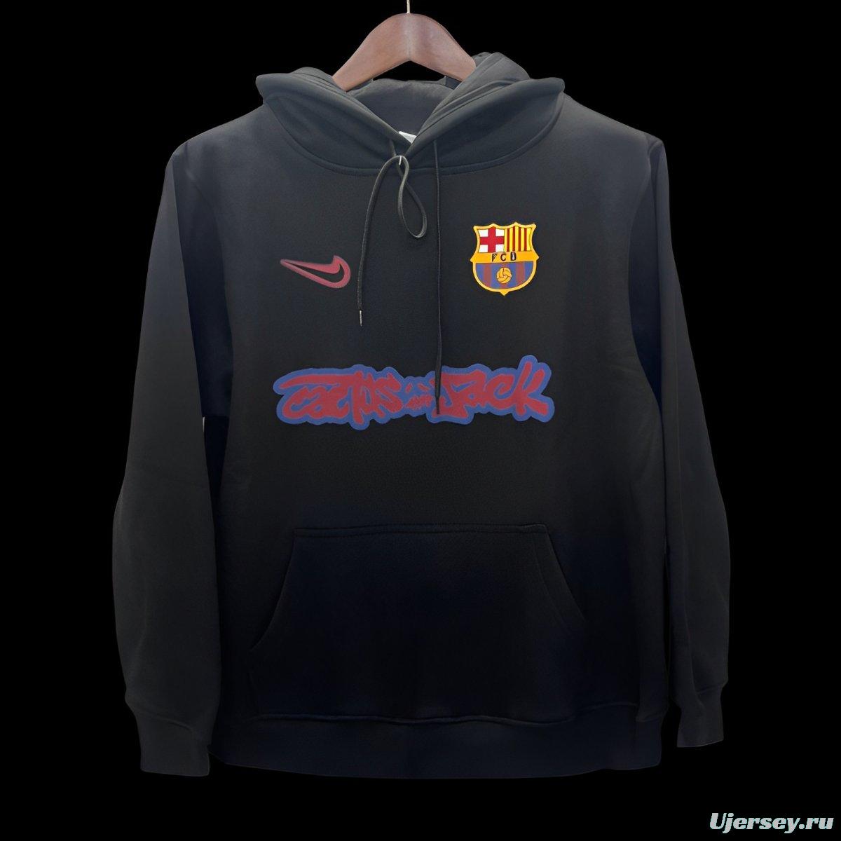 25/26 Barcelona Travis Scott Black Hoodie